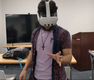Hand tracking interaction